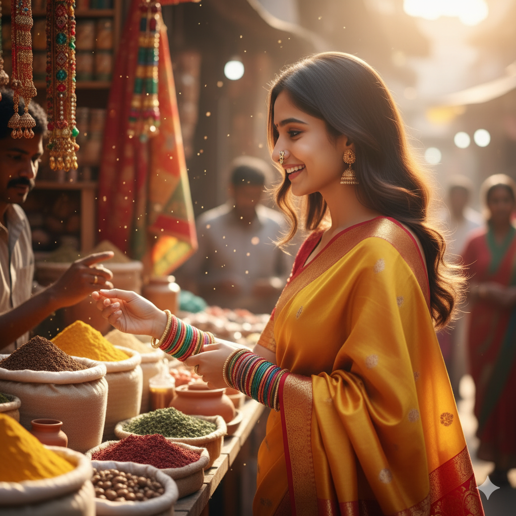 Bazaar Beauty In Color Gemini AI Indian Saree Prompts Bazaar Beauty In Color Gemini AI Indian Saree Prompts