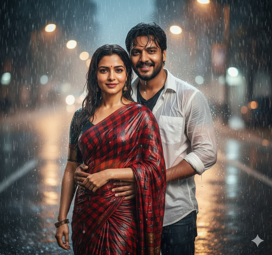 Bollywood Rain Romance For Couples Using Gemini AI Image Prompt Bollywood Rain Romance For Couples Using Gemini AI Image Prompt