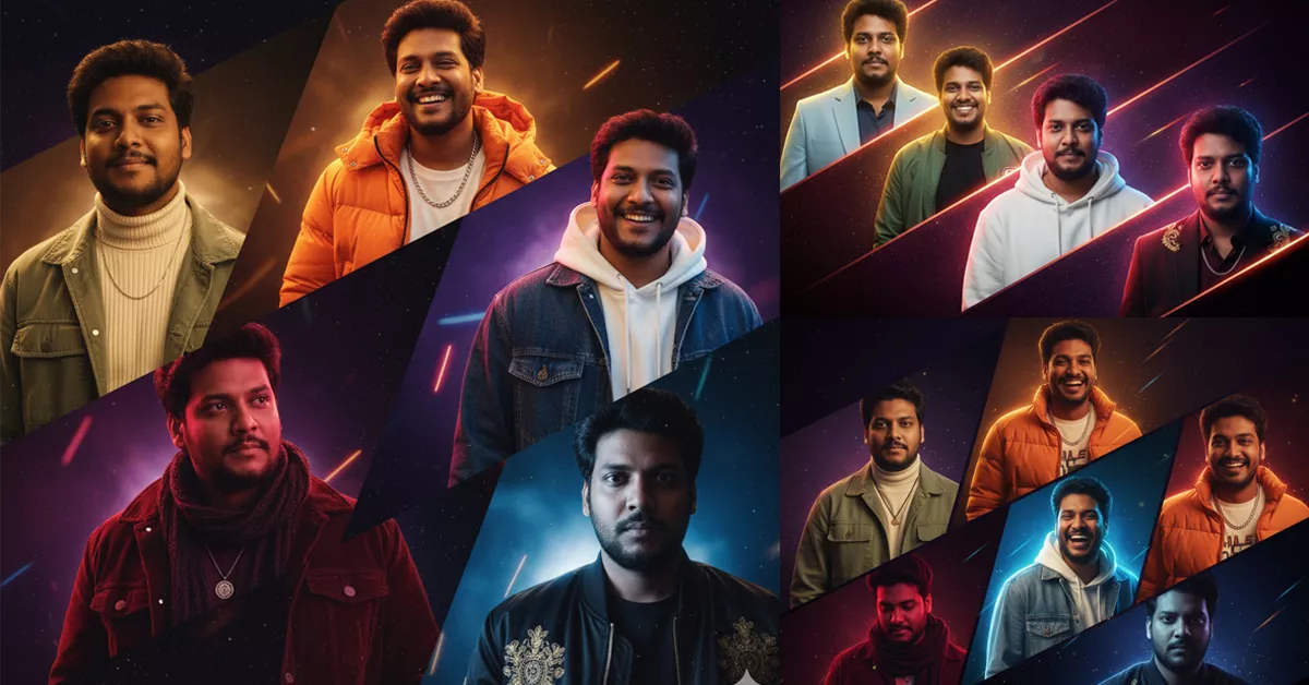 AI Prompts - A Cinematic AI Prompts Collage Style AI Photo Editing Prompts