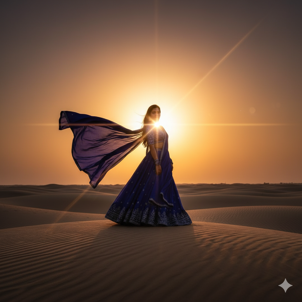 Desert Queen At Dusk Trending Gemini AI Photo Prompts Desert Queen At Dusk Trending Gemini AI Photo Prompts