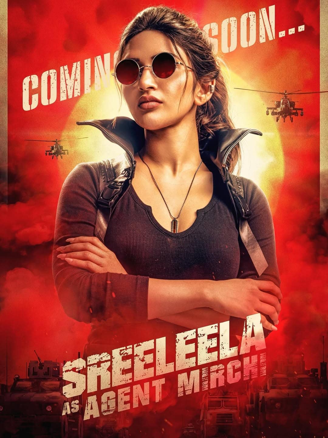 First Look At Sreeleela's Agent Mirchi First Look At Sreeleela's Agent Mirchi