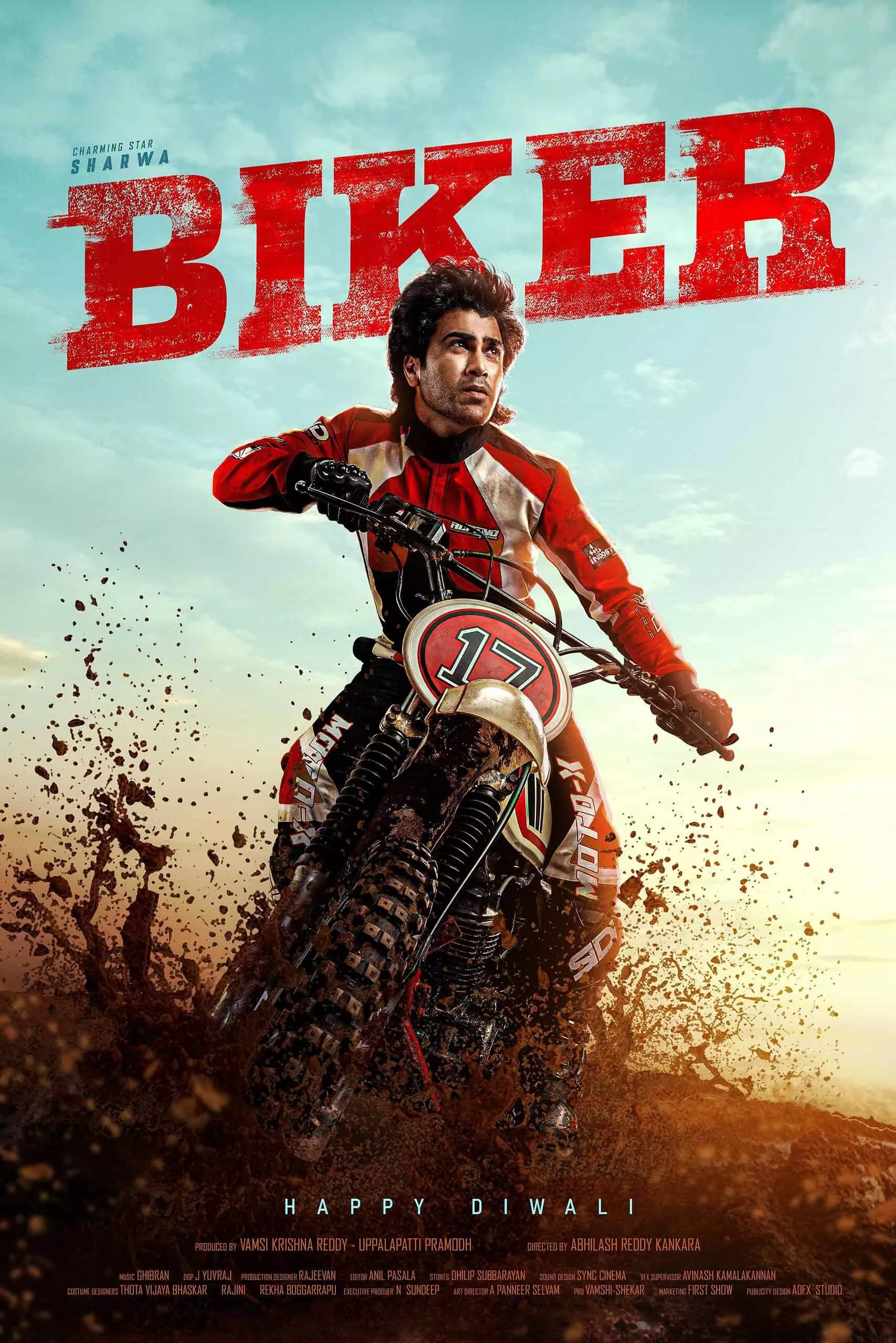 First Look Poster Of Sharwanand's Biker First Look Poster Of Sharwanand's Biker