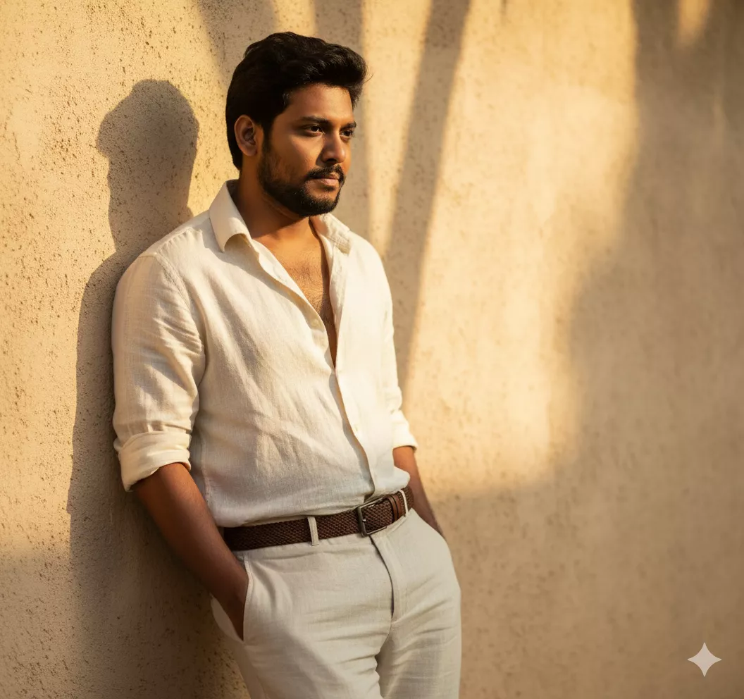 Golden Serenity Sunlit Cinematic Portrait Golden Serenity Sunlit Cinematic Portrait