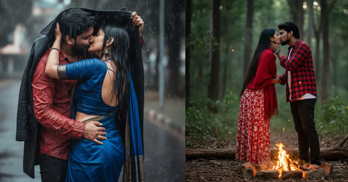 AI Prompts - A Cinematic AI Prompts Kissing Girlfriend Photo Editing Prompts For Google Gemini AI Prompts