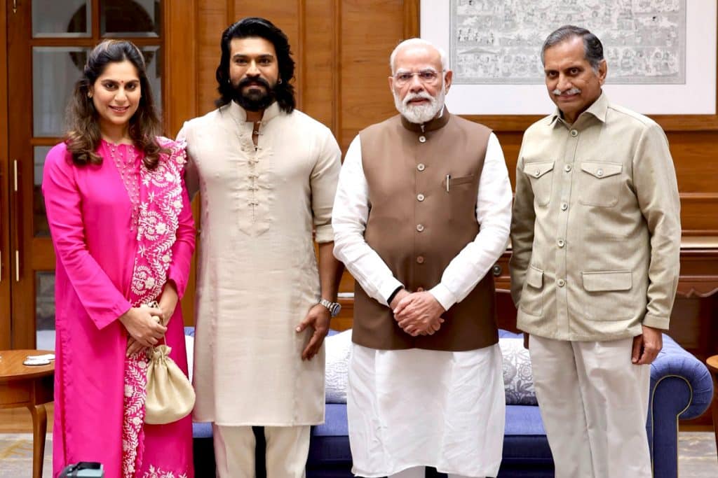 Ram Charan And Upasana Meet PM Modi