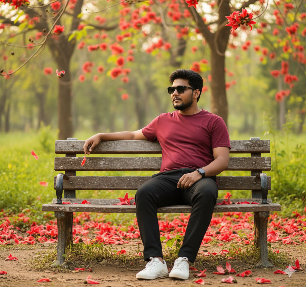 Red Bloom Park Candid Google AI Image Prompt Red Bloom Park Candid Google AI Image Prompt