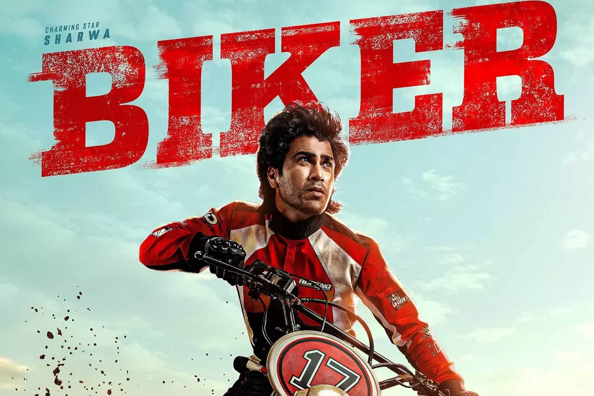 Sharwanand Biker First Look Sharwanand Biker First Look
