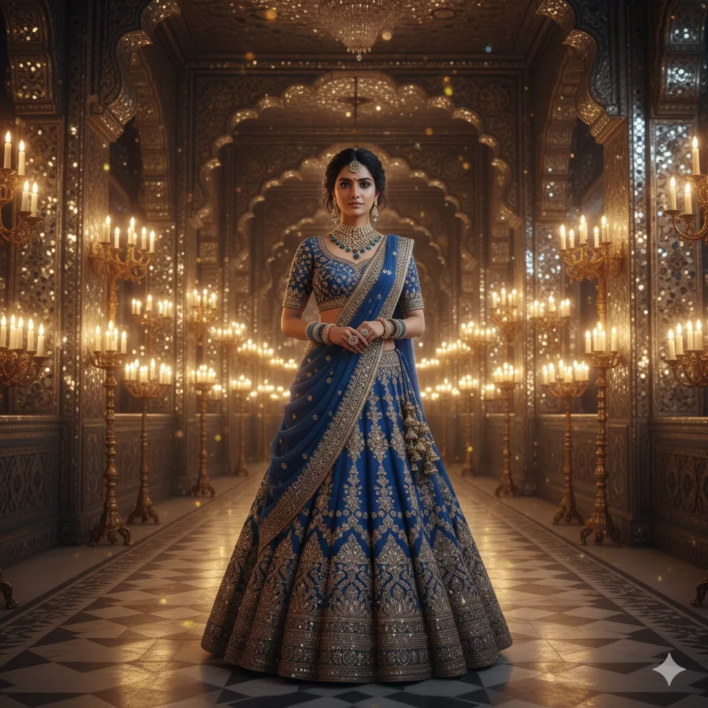 Sheesh Mahal Reflections Gemini AI Retro Saree Prompts Sheesh Mahal Reflections Gemini AI Retro Saree Prompts