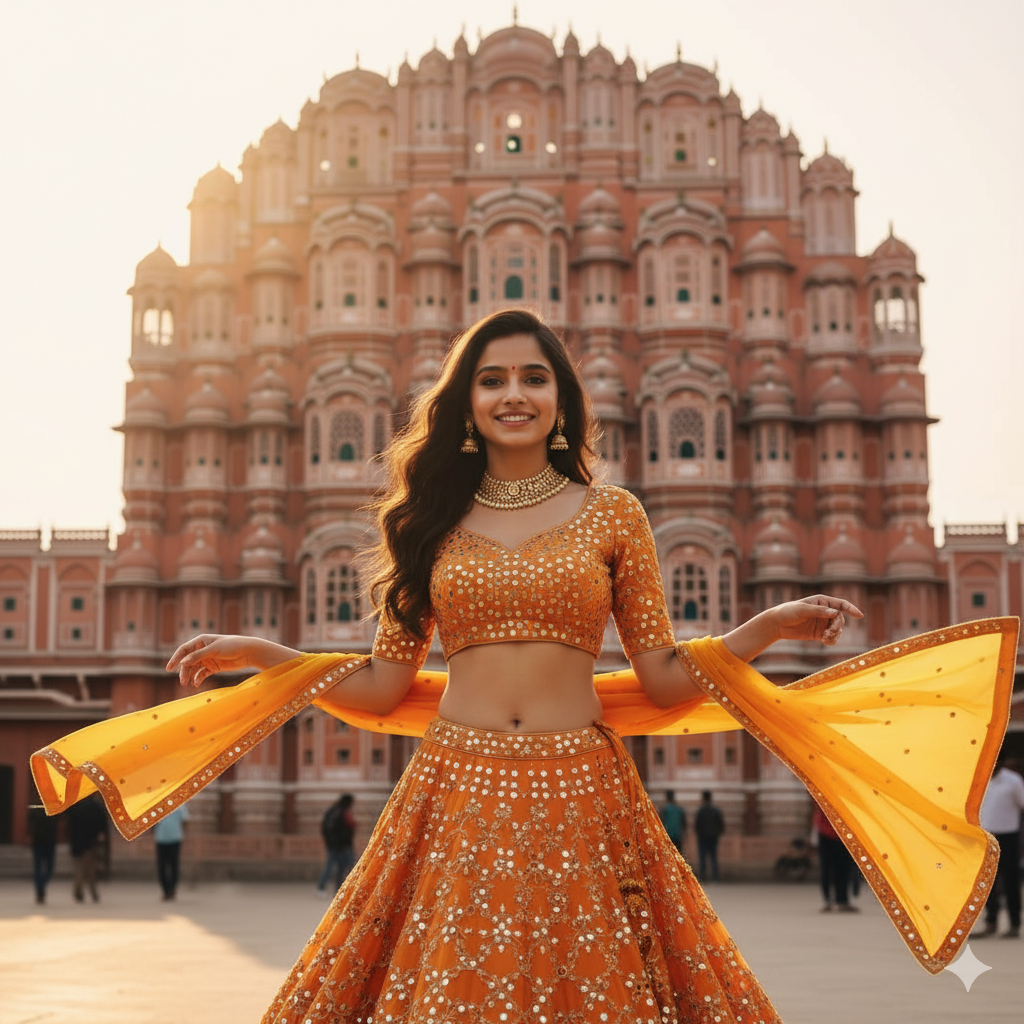 Sunlit Stroll At Hawa Mahal Ultra-Realistic AI Photo Prompts Sunlit Stroll At Hawa Mahal Ultra Realistic AI Photo Prompts