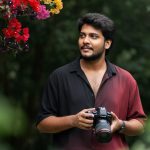 Cinematic Dark Green Portrait With Bougainvillea Frame AI Prompt