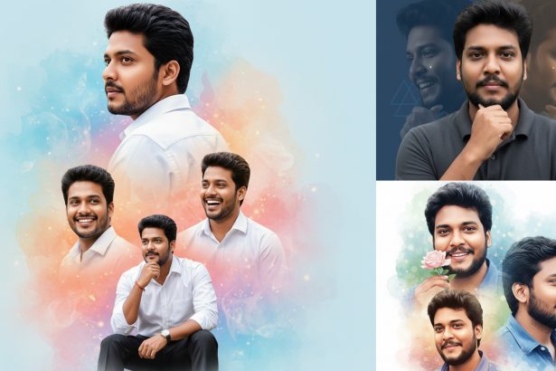 Creative Portrait Collage AI Photo Prompts