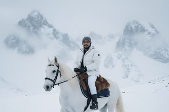 Winter Horse Riding AI Image Prompts