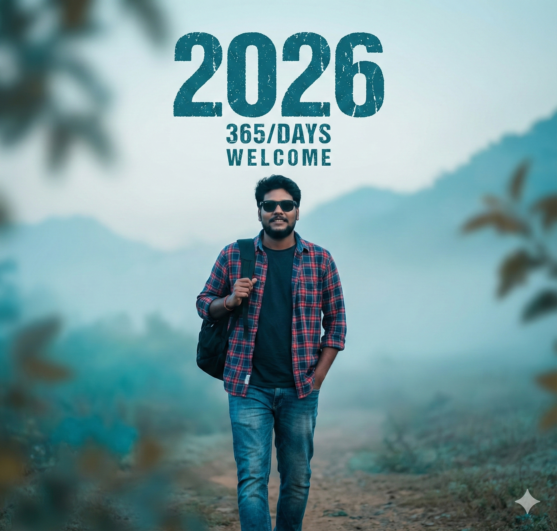 2026 Confident Walk New Year Edit AI Image Prompt