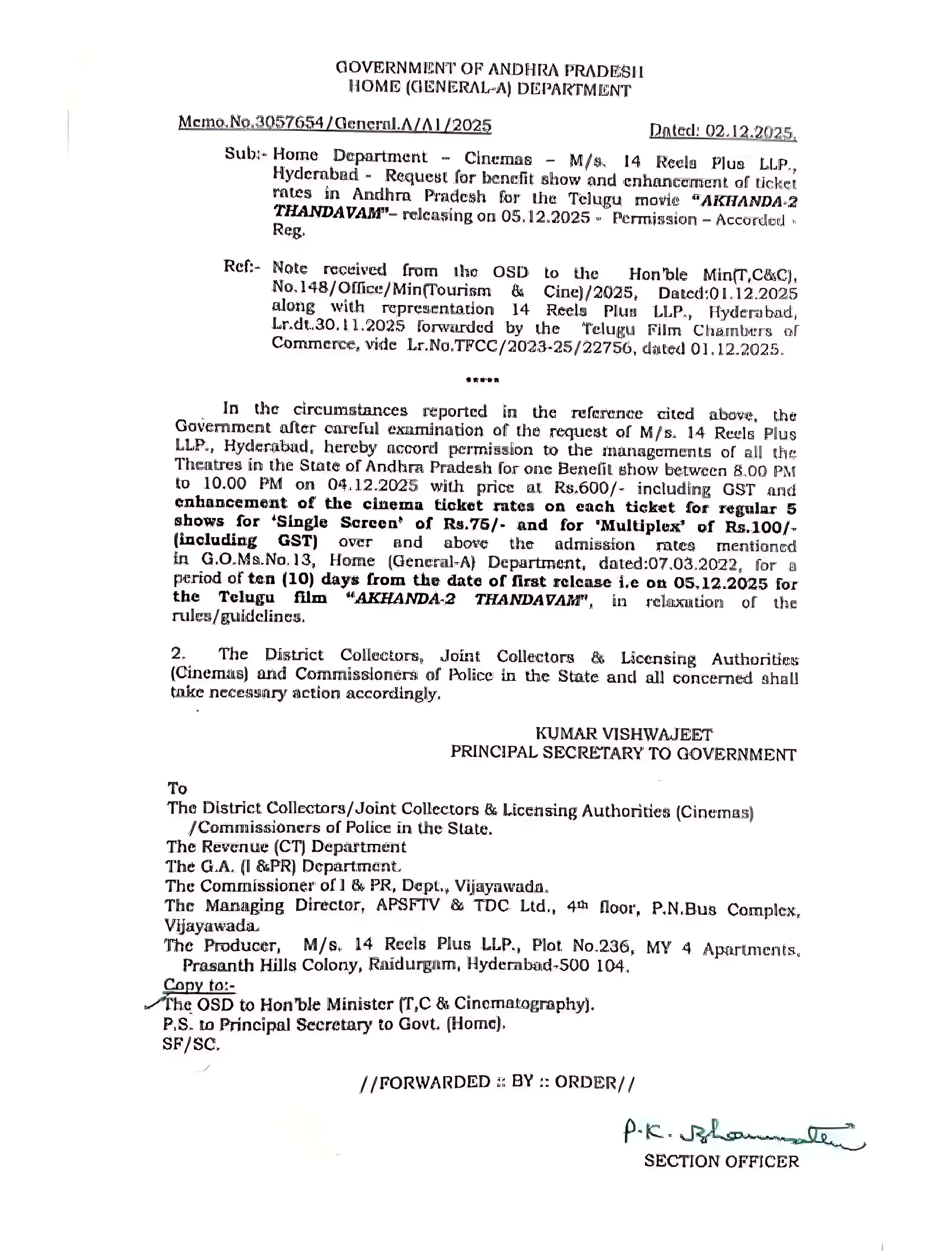 Akhanda 2 Ticket Price GO